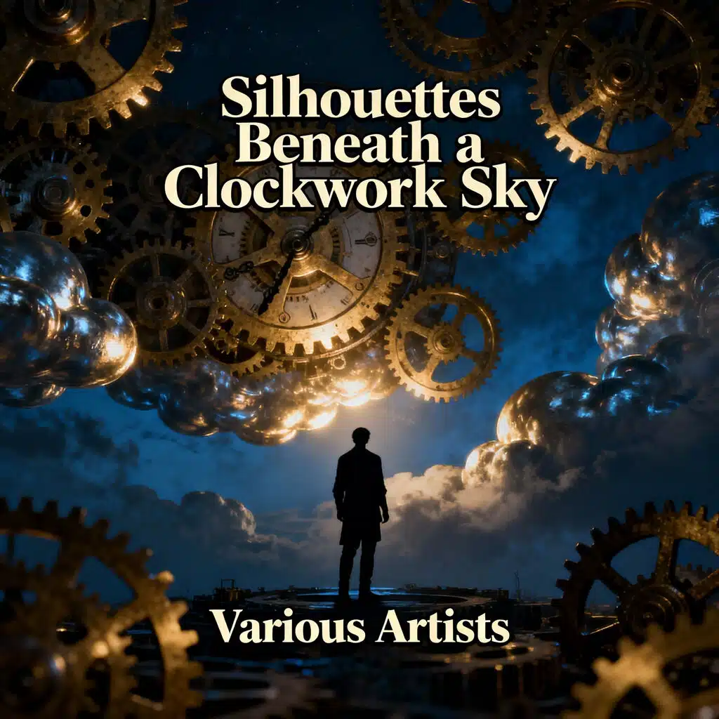 Silhouettes Beneath a Clockwork Sky