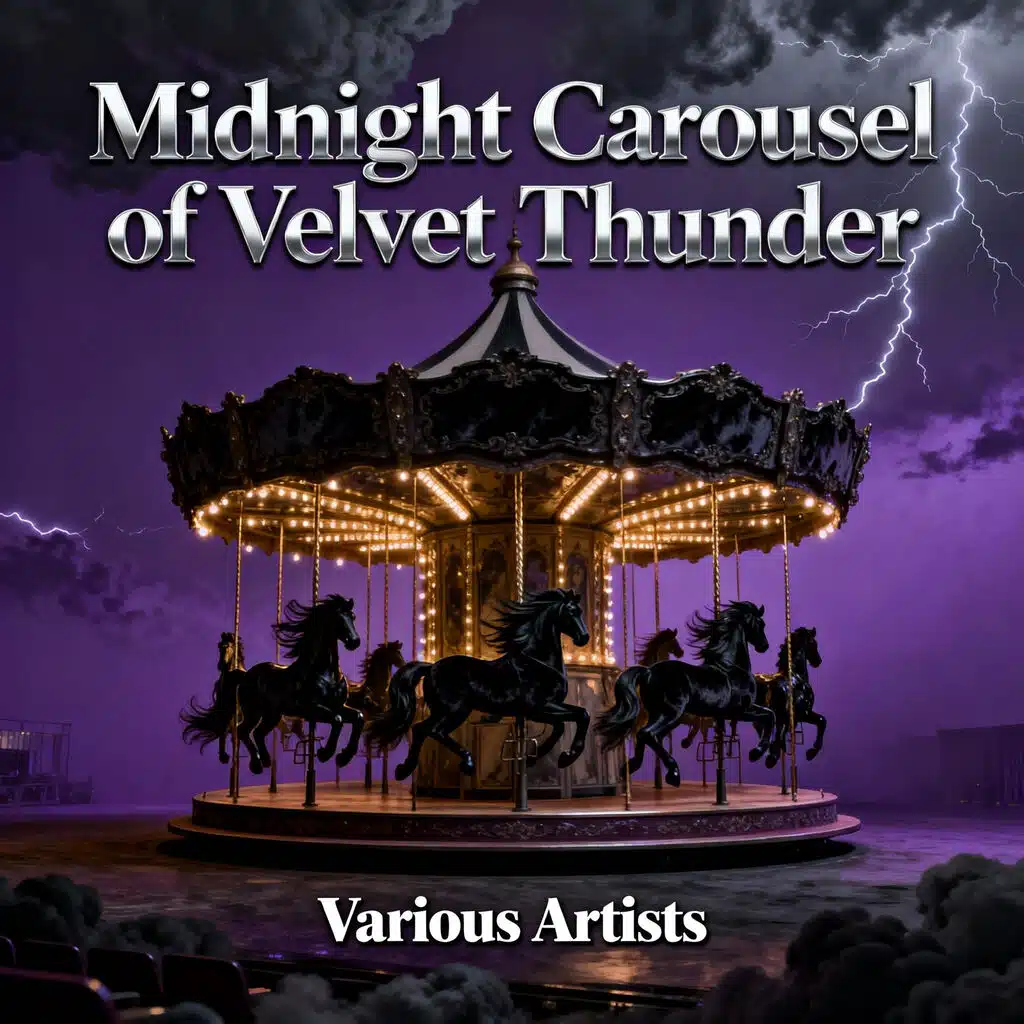 Midnight Carousel of Velvet Thunder