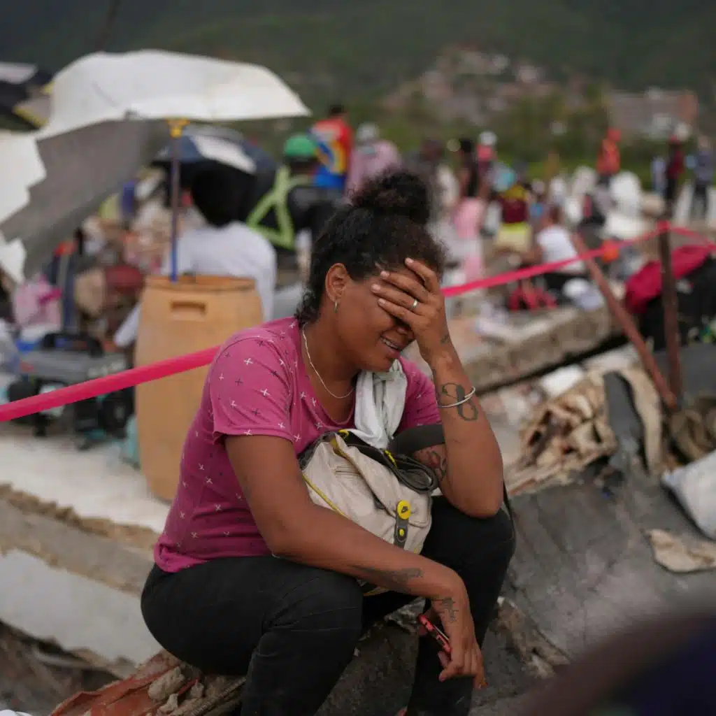 Searching for earthquake survivors in Venezuela