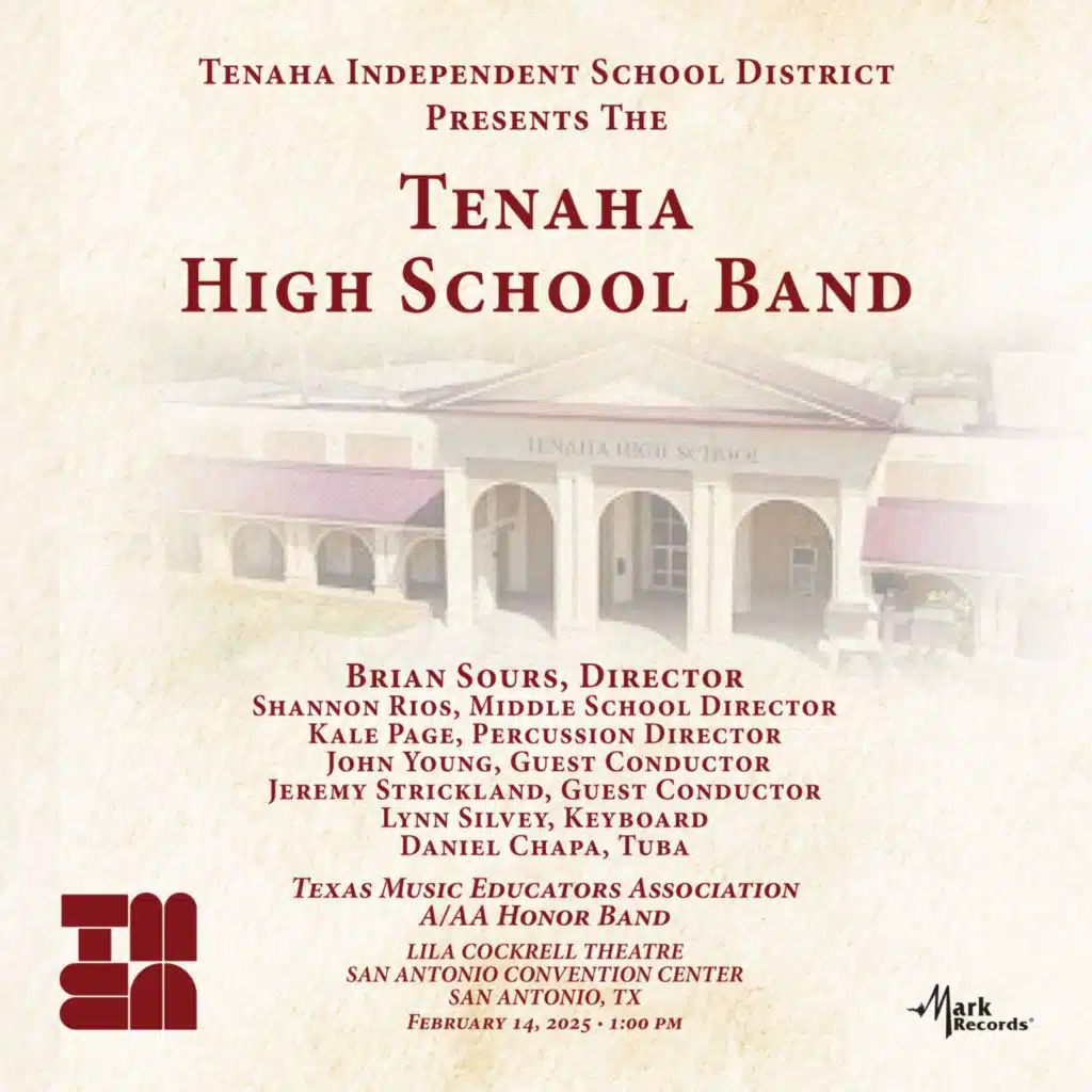 2025 TMEA: Tenaha High School Symphonic Band (Live at Lila Cockrell Theatre, San Antonio Convention Center, San Antonio, TX, 2/14/2025)