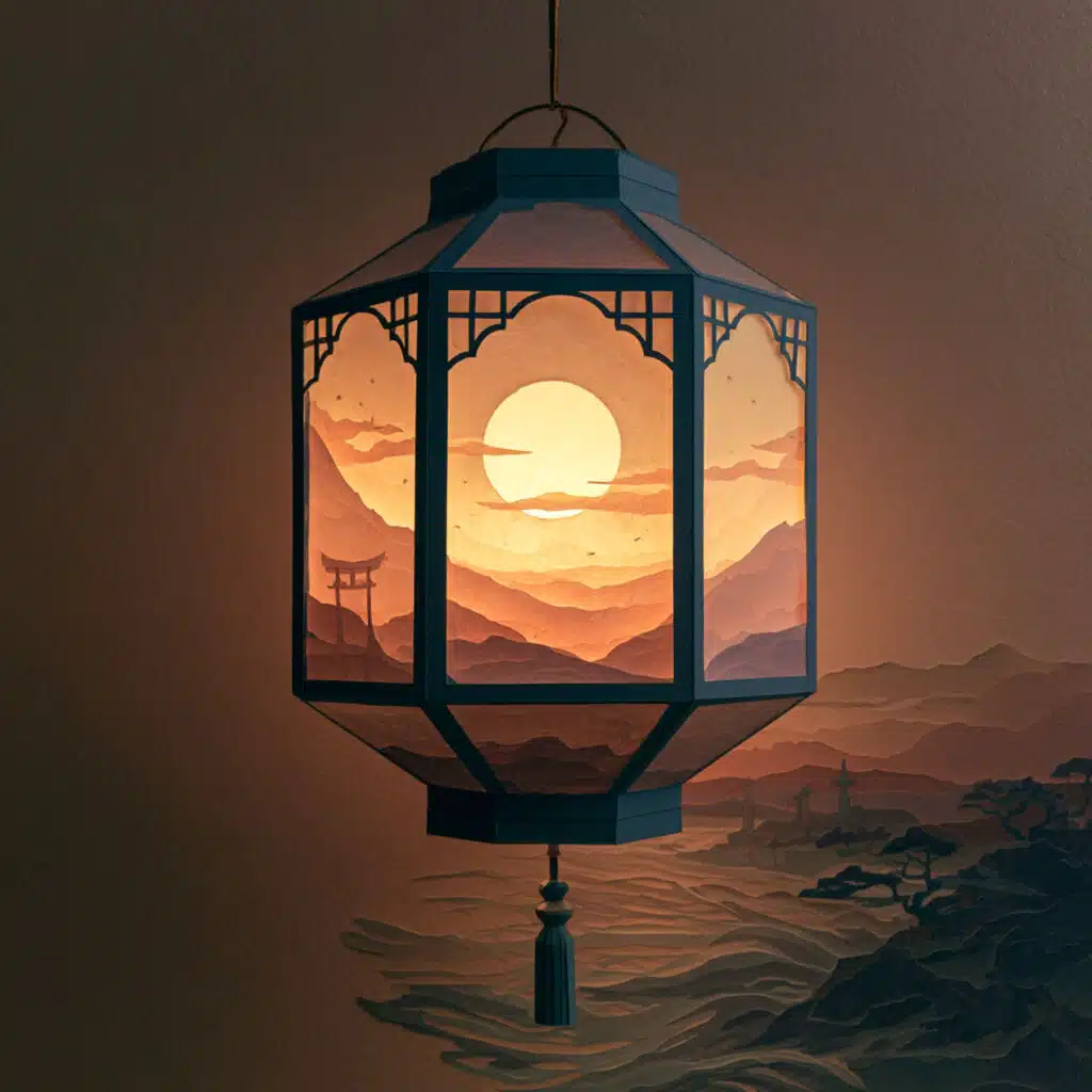 Paper Lantern Path