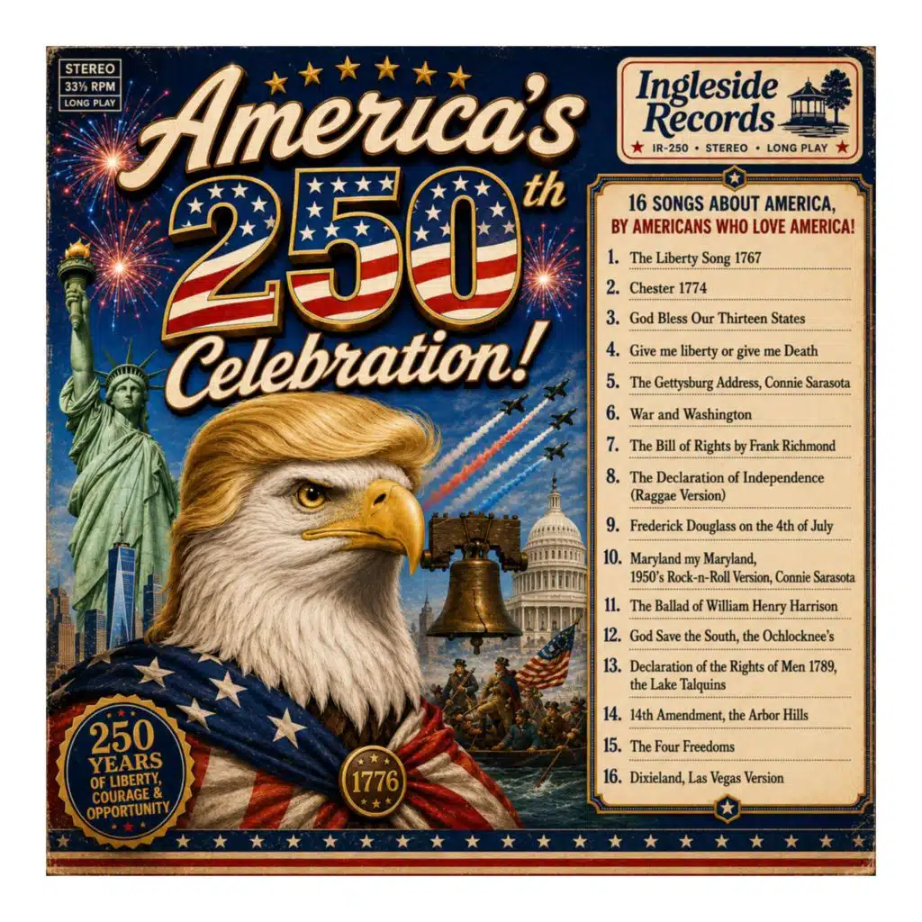 America's 250th Birthday Celebration! 16 Songs About America, By Americans Who Love America!