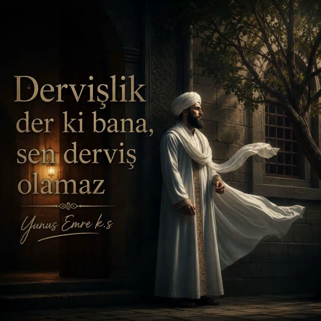 DERVİŞLİK DER Kİ BANA SEN DERVİŞ OLAMAZSIN