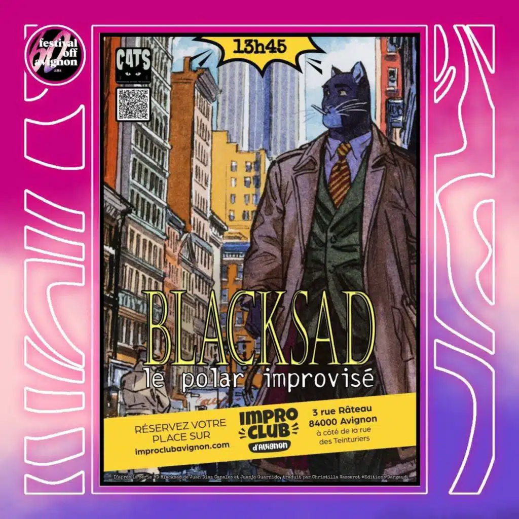 Interview du spectacle Blacksad - le polar improvisé - Festival OFF Avignon 2026