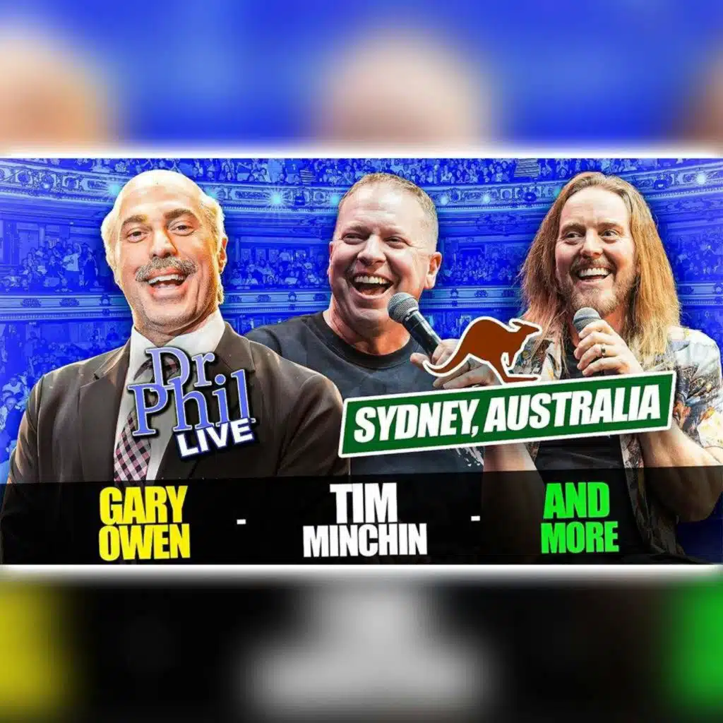 #868 Dr Phil LIVE! in Sydney, Australia | With Gary Owen, Tim Minchin and more!
