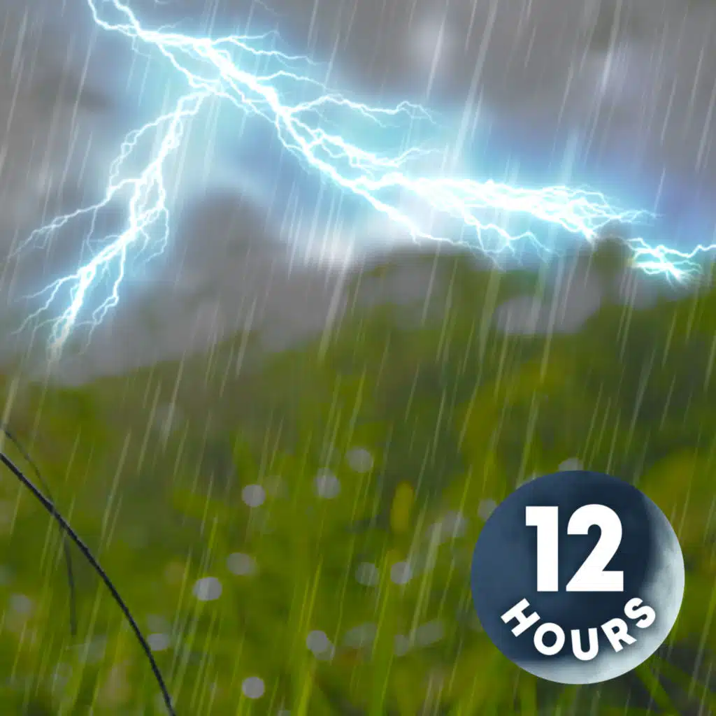 A relaxing storm for your sleeping pleasure 12 Hours I feat. Rain Sounds & Rumbling Thunder