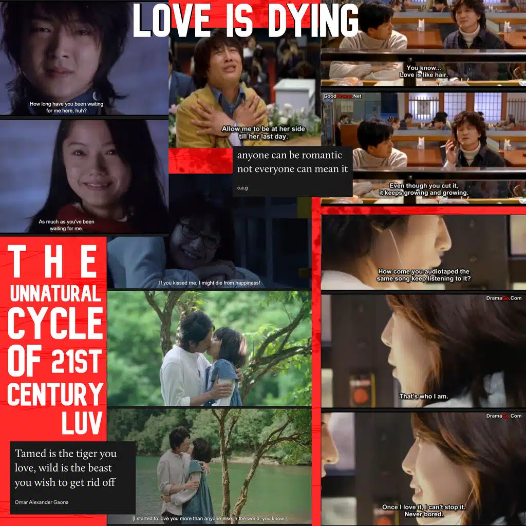 LOVE IS DYING.