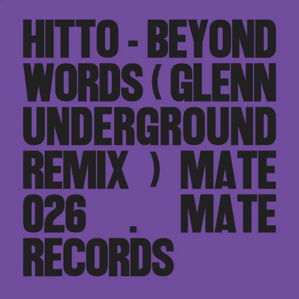 Beyond Words (feat. Glenn Underground)