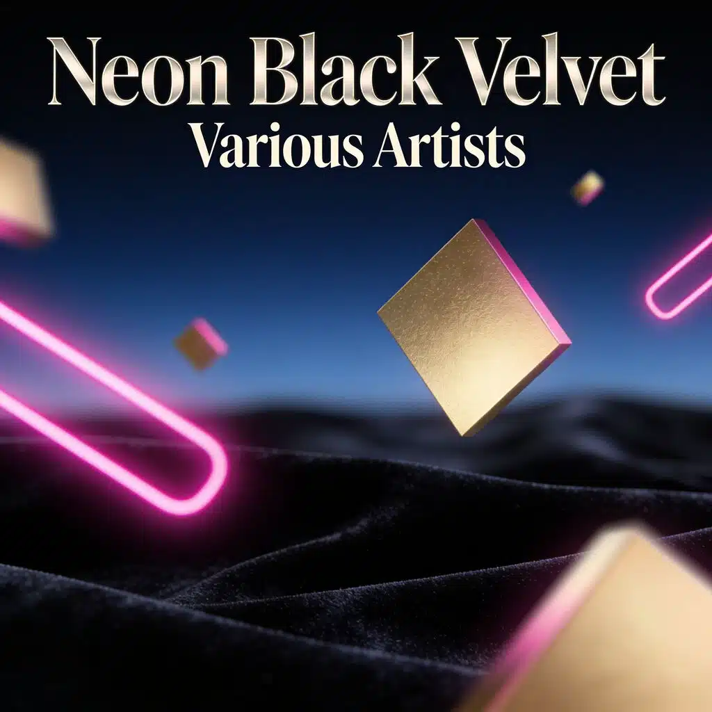 Neon Black Velvet
