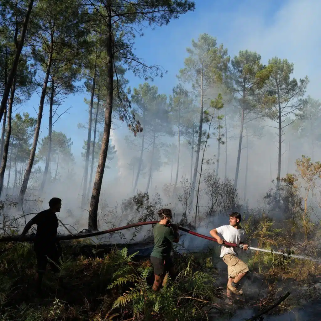 In Bordeaux as the wildfires close in