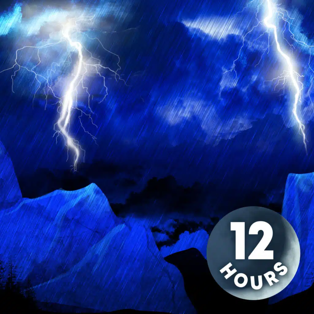 MASSIVE THUNDER & RAIN | Thunderstorm Ambience with Heavy Raining 12 Hours