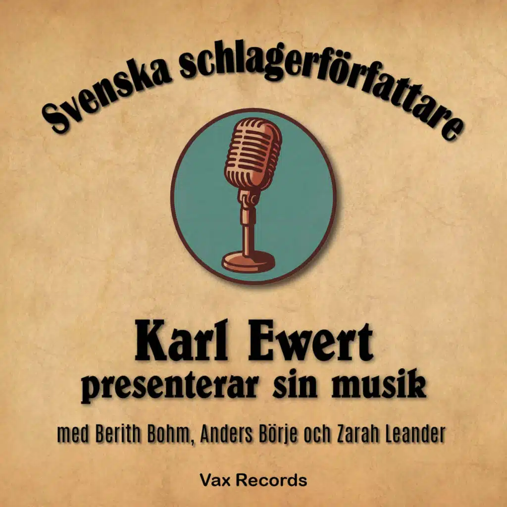 Svenska schlagerförfattare: Karl Ewert presenterar sin musik