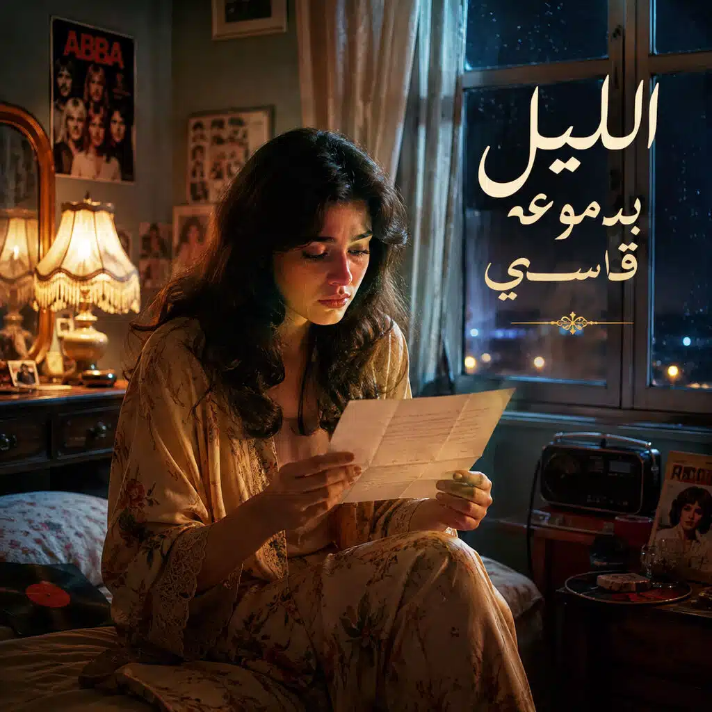 الليل بدموعه قاسي