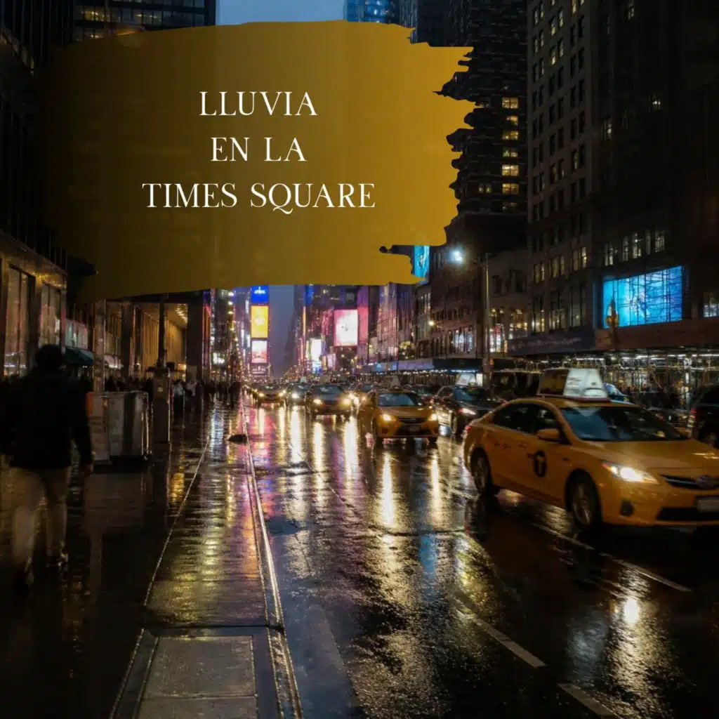 Lluvia en la Times Square