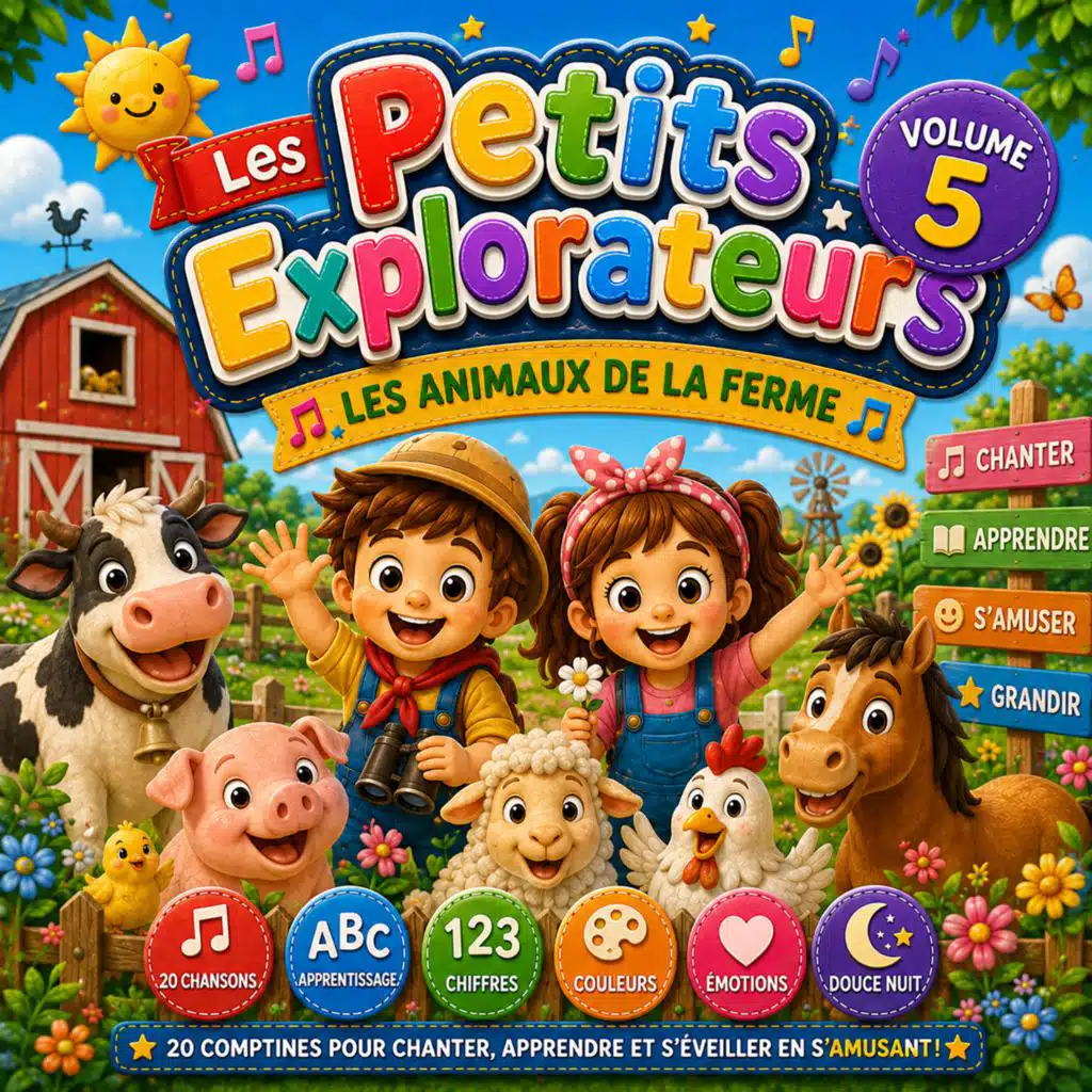 Les Petits Explorateurs Volume 5 – Les animaux de la ferme (2 à 6 ans)