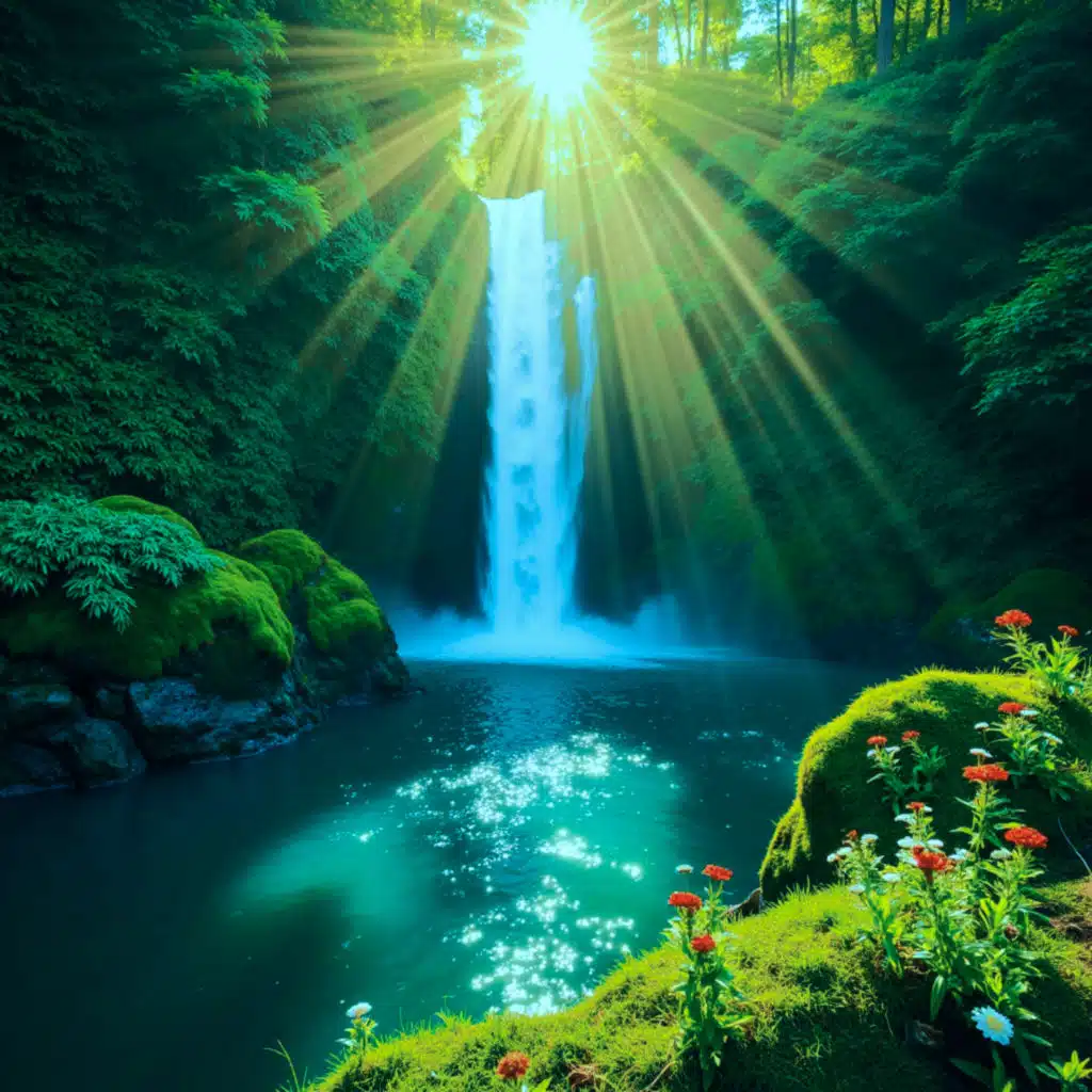 Peaceful Piano Beside Forest Waters