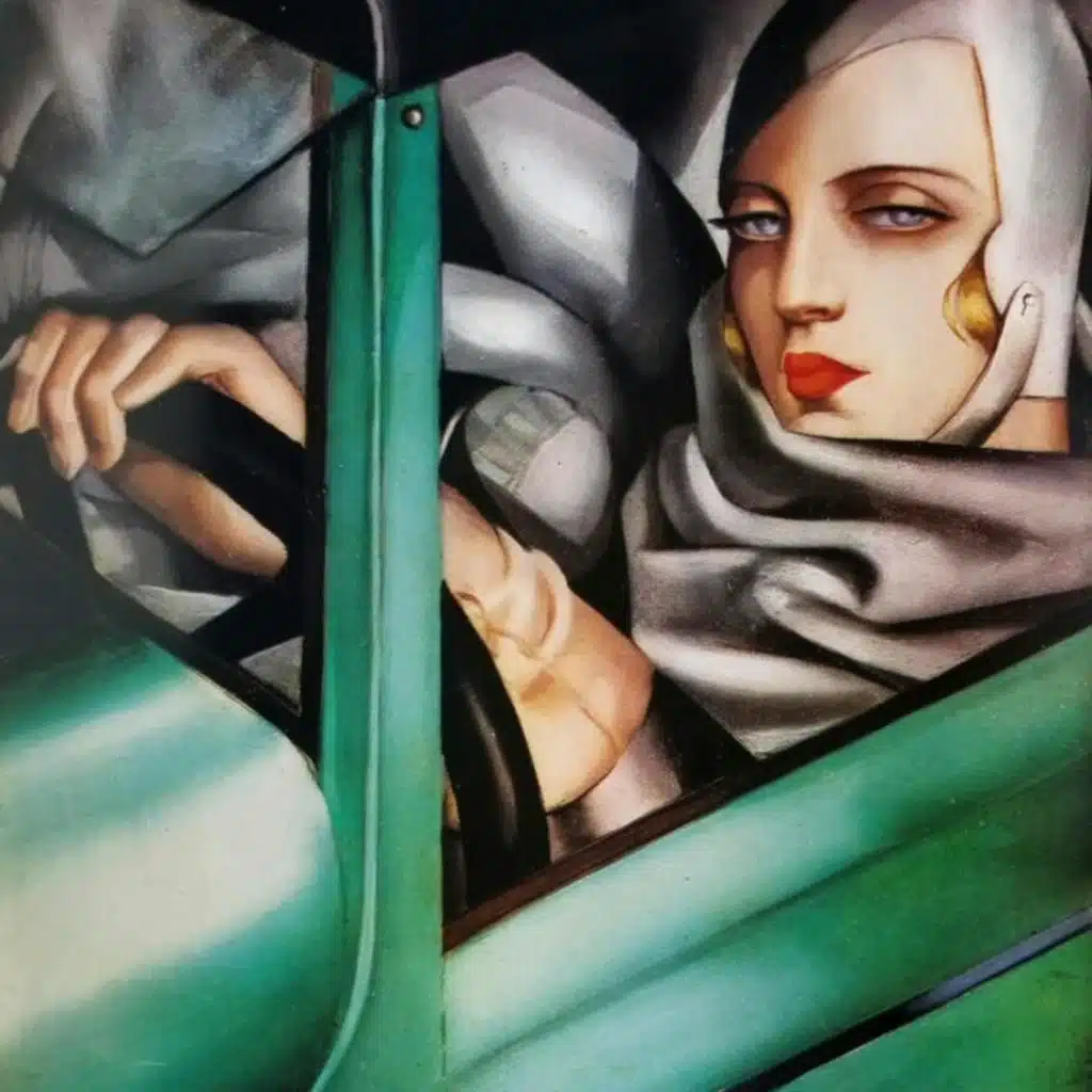 Tamara de Lempicka | Tamara in a Green Bugatti (encore)