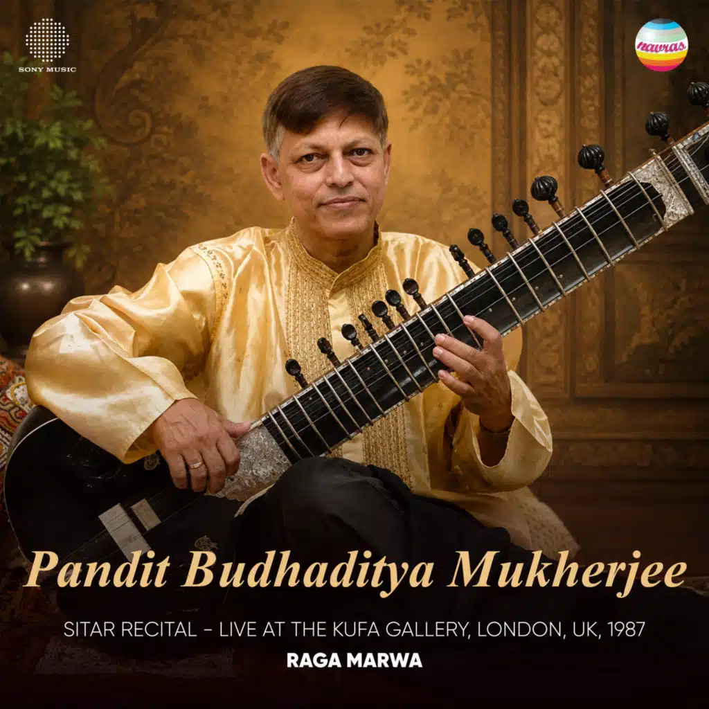Pandit Budhaditya Mukherjee Sitar Recital - Live at The Kufa Gallery, London, UK, 1987 (Raga Marwa)