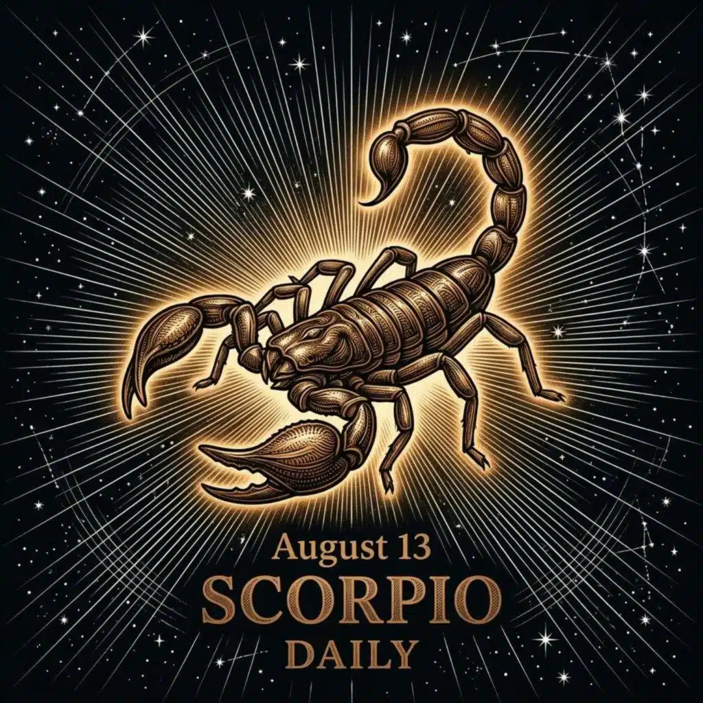 Thursday, August 13, 2026 Scorpio Horoscope Today