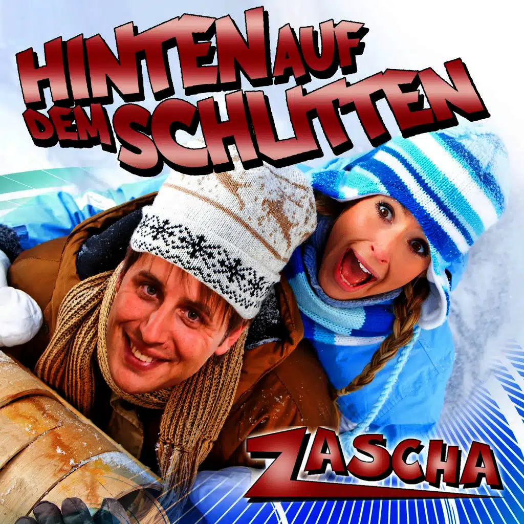 Hinten auf dem Schlitten