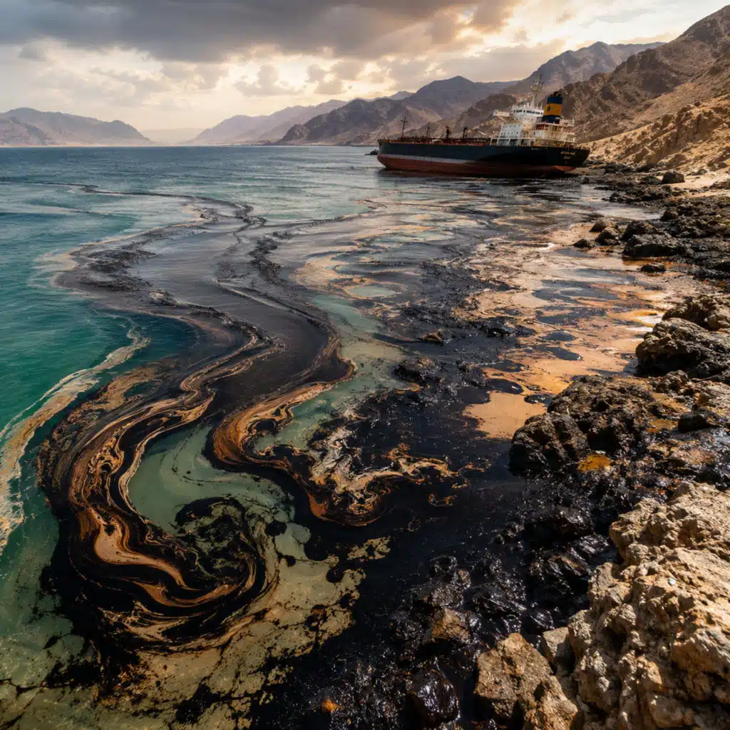 The oil spill threatening Oman’s coast