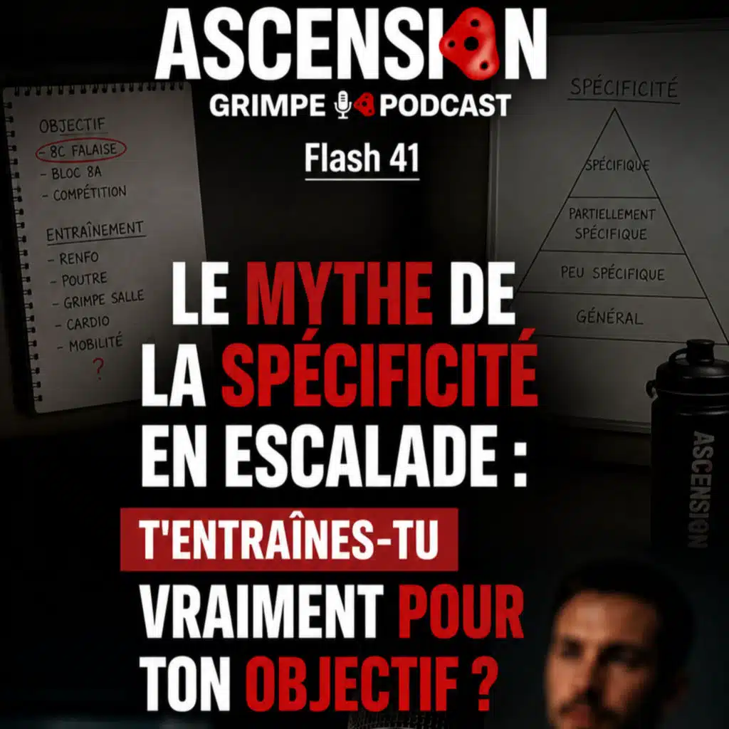 Le mythe de la spécificité en escalade : t'entraînes-tu vraiment pour ton objectif ? – Podcast Flash Ep.41