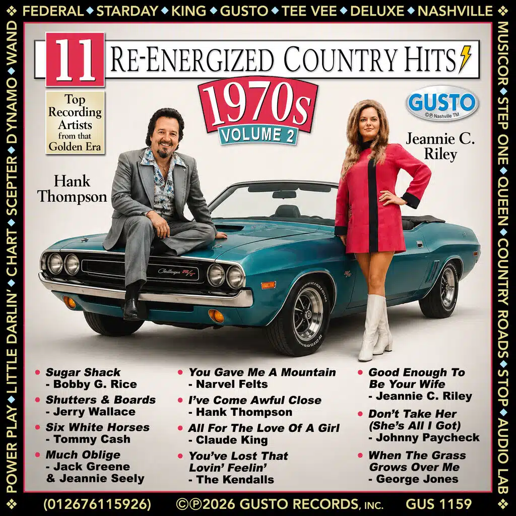 11 Re-Energized Country Hits:  1970's, Vol. 2