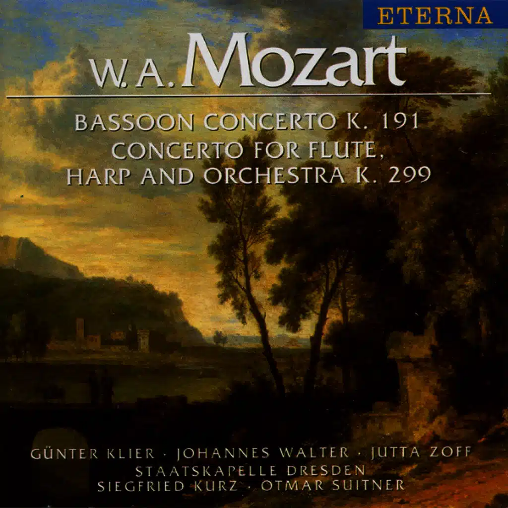 Wolfgang Amadeus Mozart.: Bassoon Concerto / Concerto for Flute and Harp (Klier, Walter, Zoff, Dresden Staatskapelle, Kurz, Suitner)