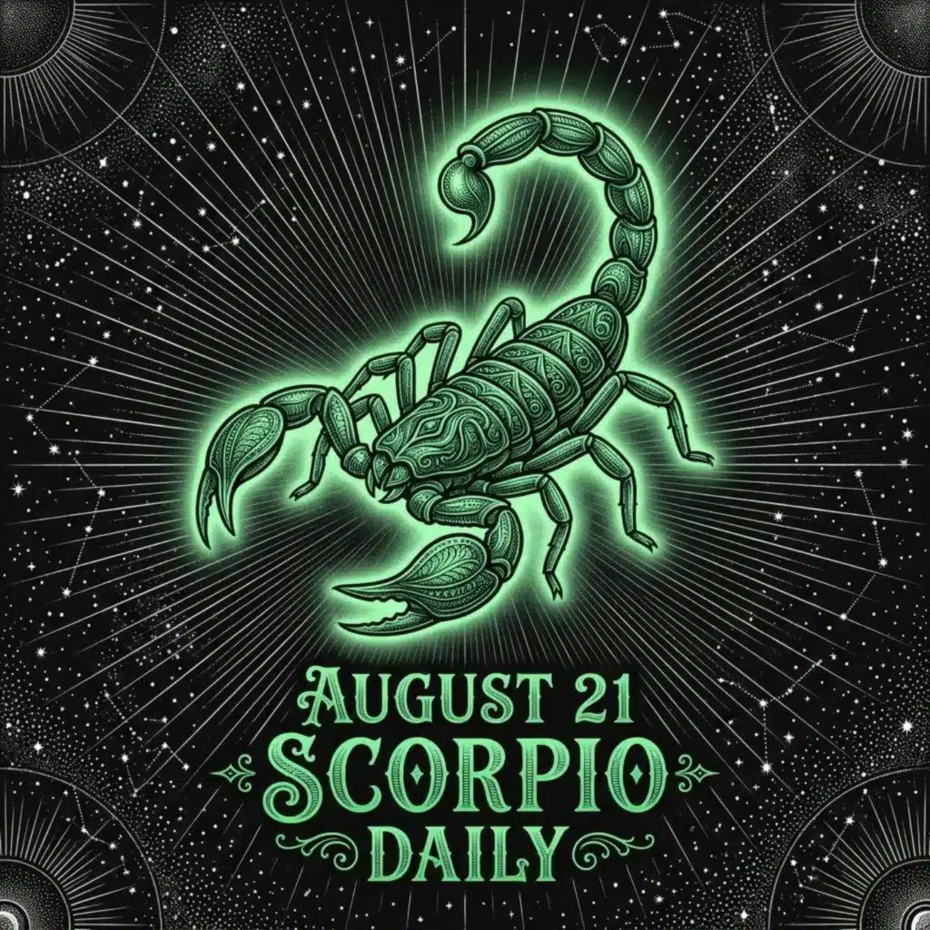 Friday, August 21, 2026 Scorpio Horoscope Today