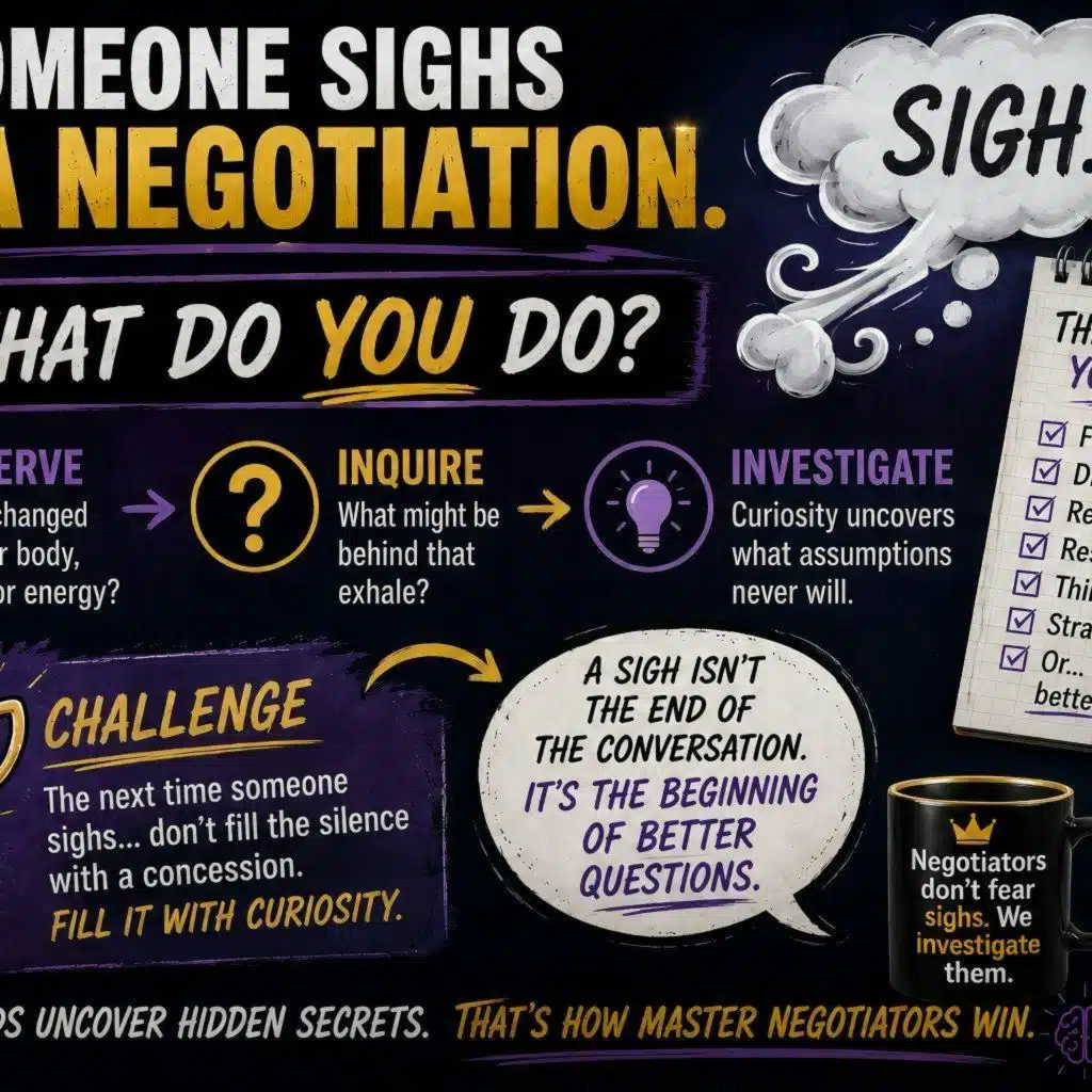 “How to Uncover Best Hidden Negotiation Secrets Inside a Sigh”