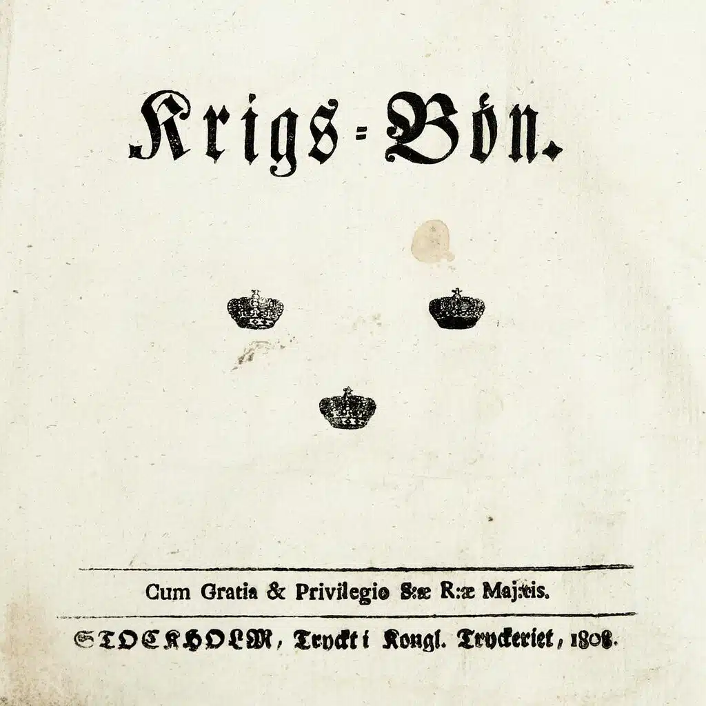 Krigsbön (1808 – Text: Anonym)