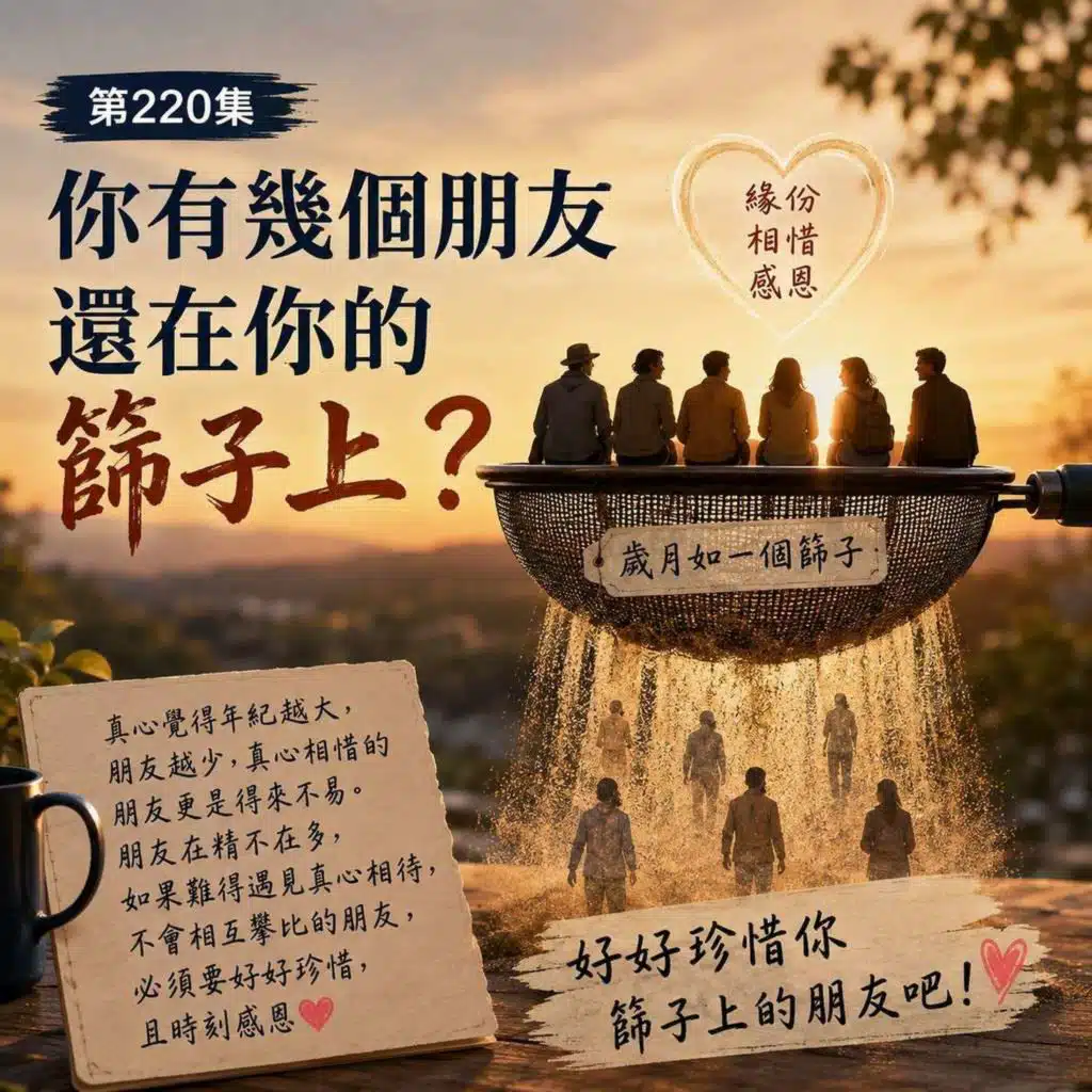 第220集：你有幾個朋友還在你的篩子上？