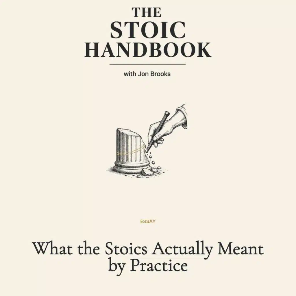 What the Stoics Actually Meant by Practice