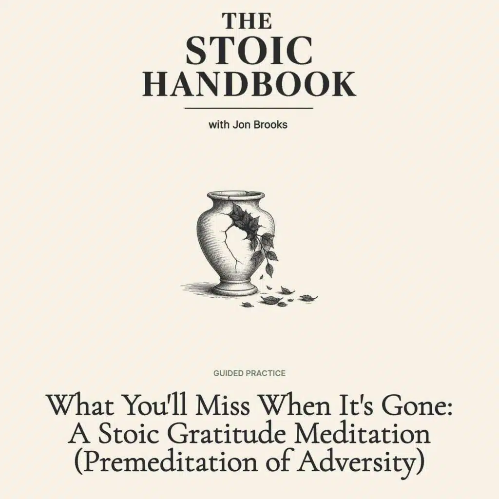 What You'll Miss When It's Gone: A Stoic Gratitude Meditation (Premeditation of Adversity)
