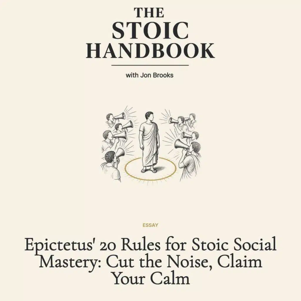 Epictetus' 20 Rules for Stoic Social Mastery: Cut the Noise, Claim Your Calm