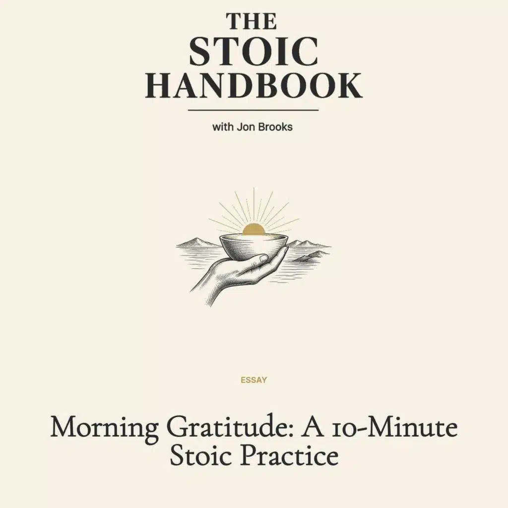 Morning Gratitude: A 10-Minute Stoic Practice