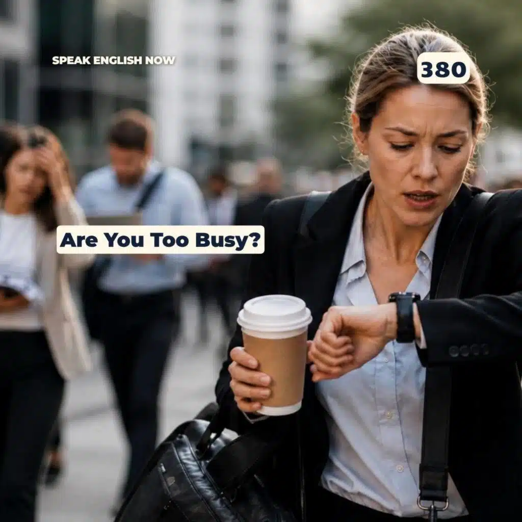 #380 Are you too busy?