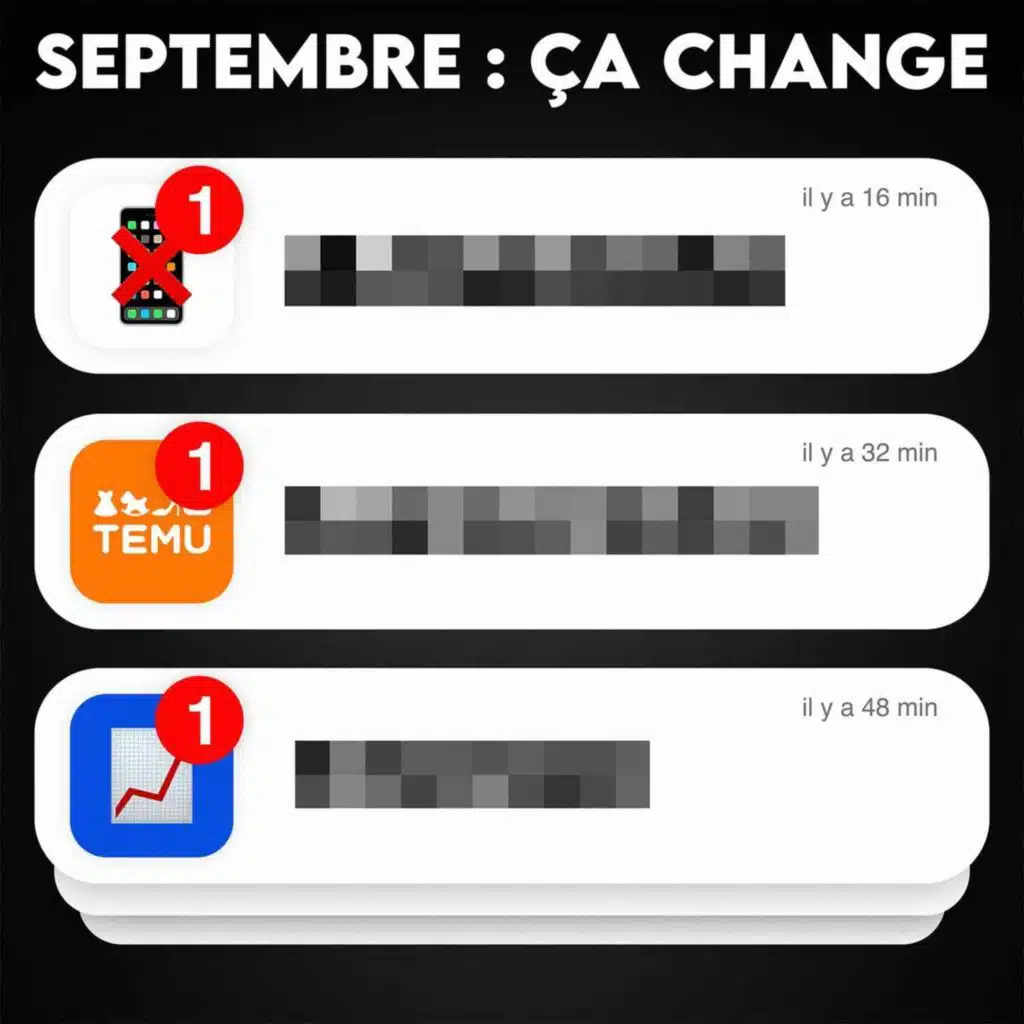 Voici ce qui change pour vous au 1er septembre (31/08)