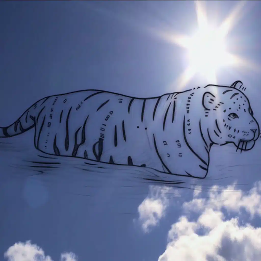 Winter Love Tiger Painting