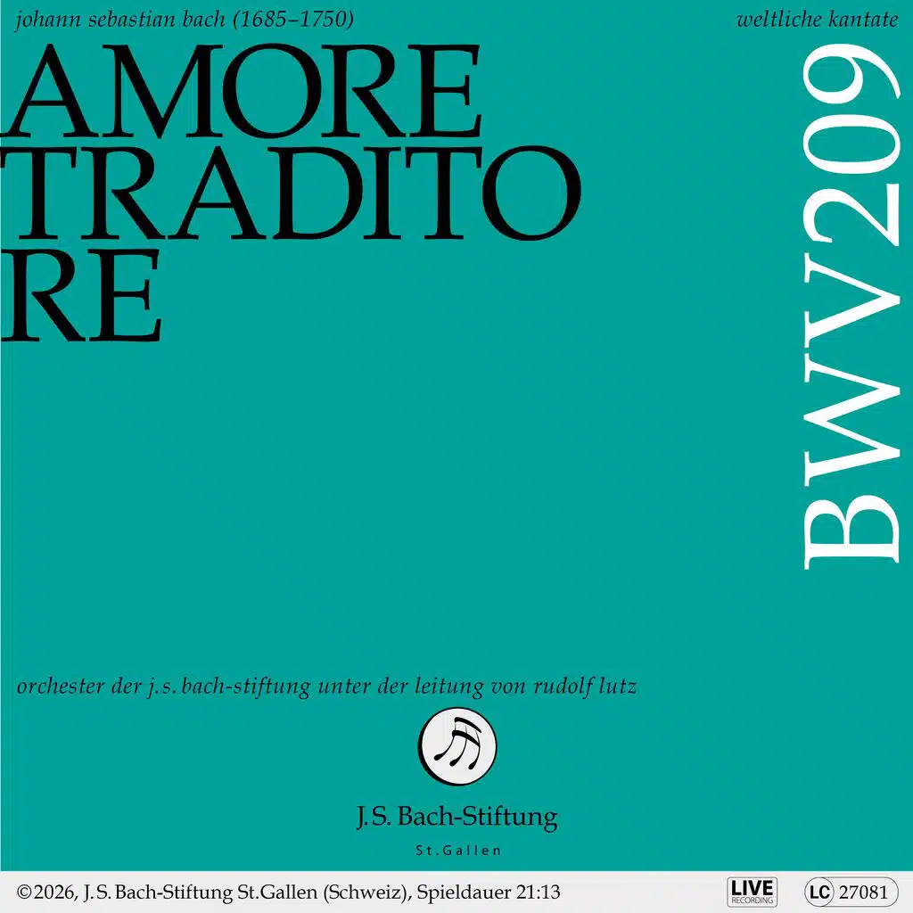 Bachkantate, BWV 209 - Non sa che sia dolore (Live)