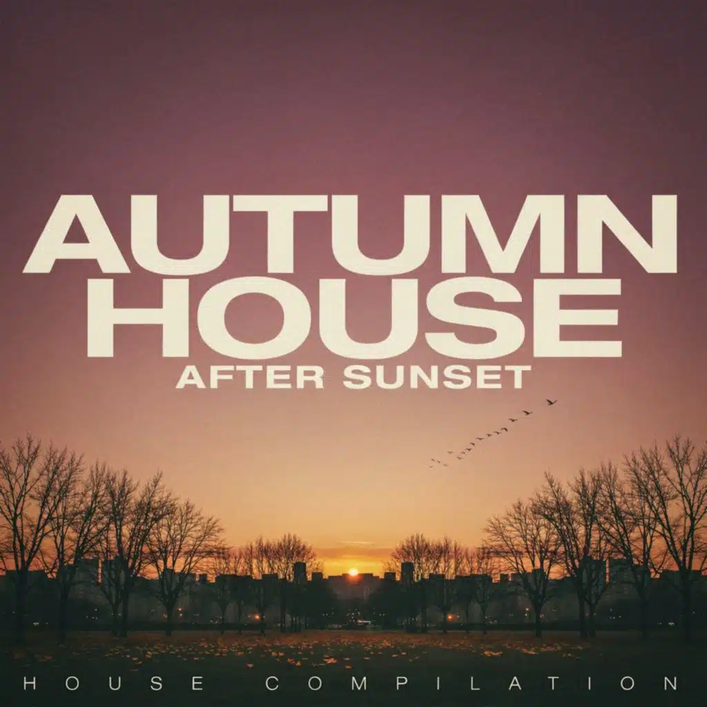 Autumn House After Sunset