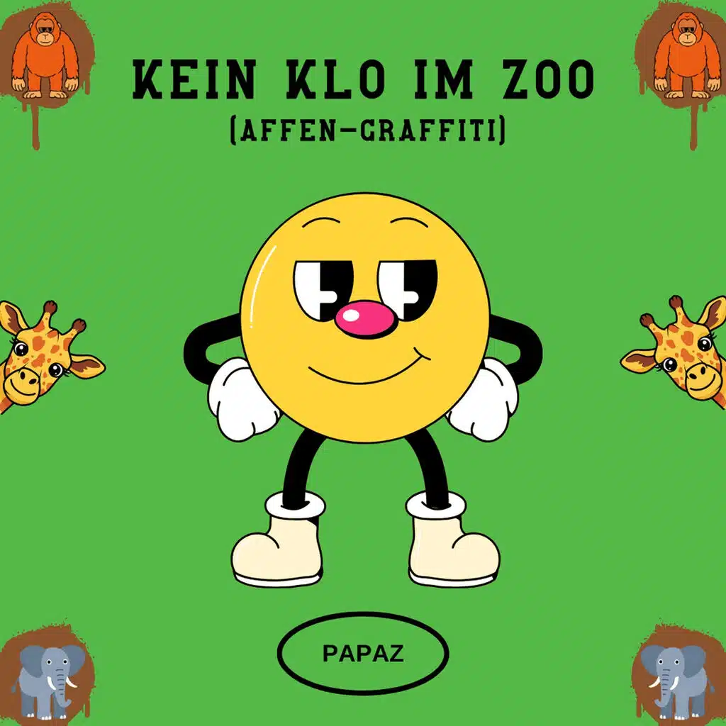Kein Klo Im Zoo (Affen-Graffiti)