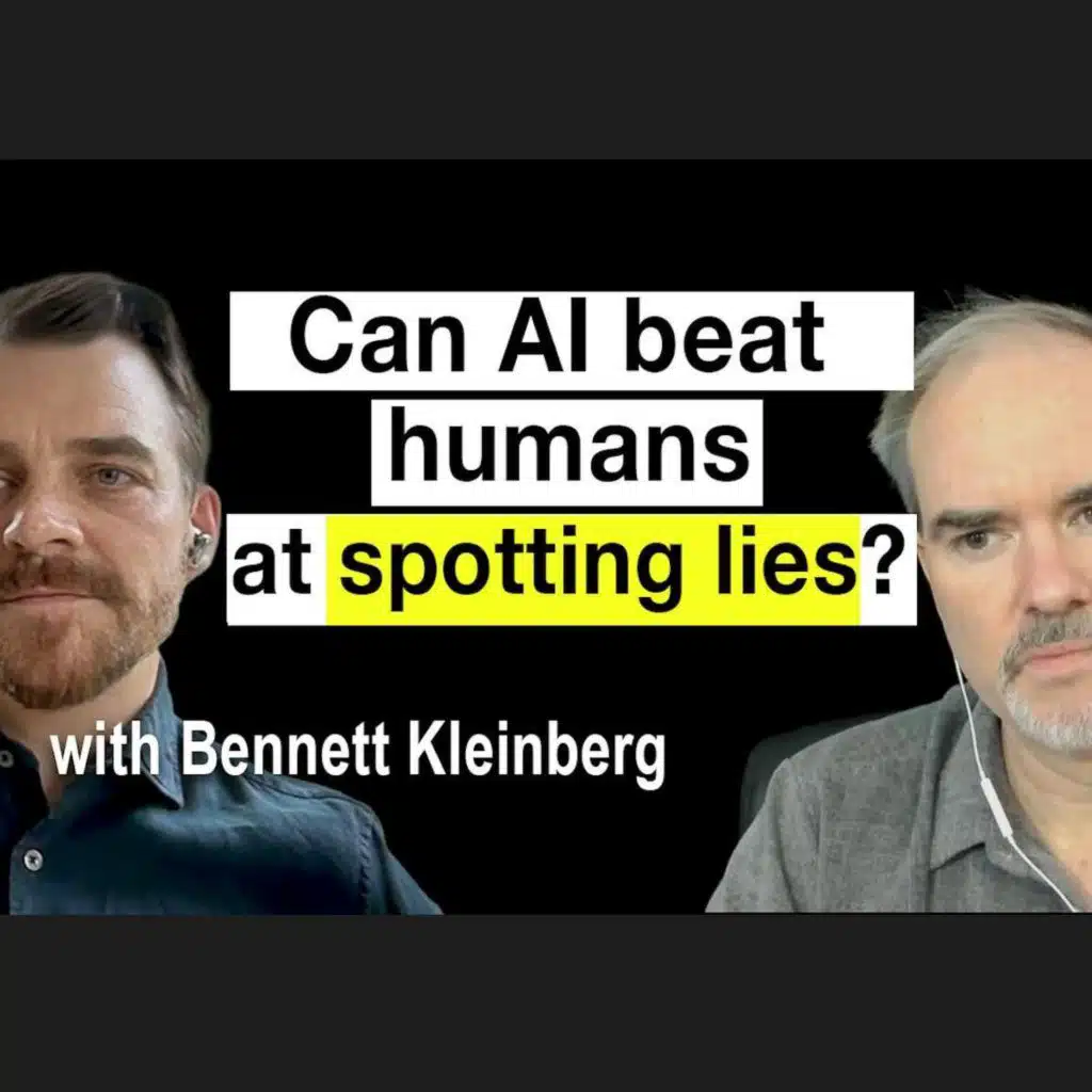 Can computers spot lies better than humans?, with Bennett Kleinberg