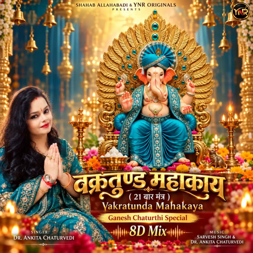 Vakratunda Mahakaya (21 Bar Mantra) 8D Mix [feat. Sarvesh Singh]