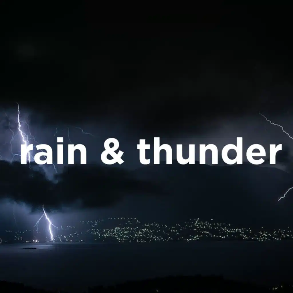 Rain & Thunder Sleep Sounds Noise to Sleep, Study or Relax (2 Hours, Loopable)