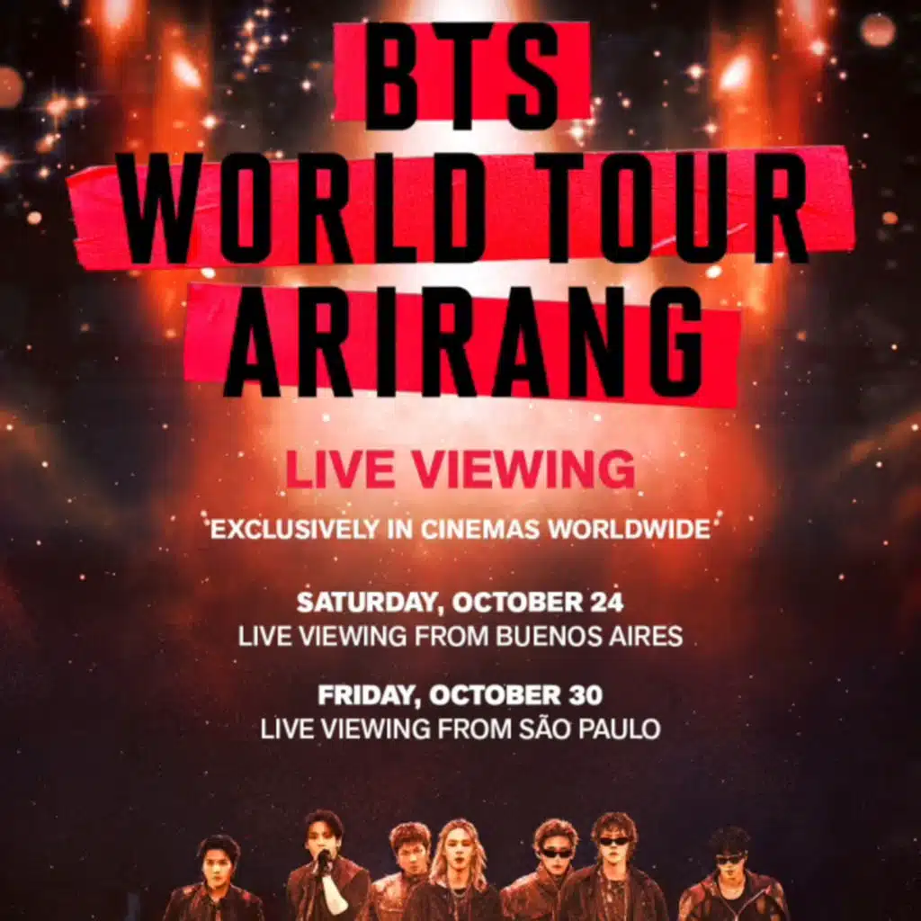 Tomorrow I will talk about BTS world tour ARIRANG live viewing concert movie google images info