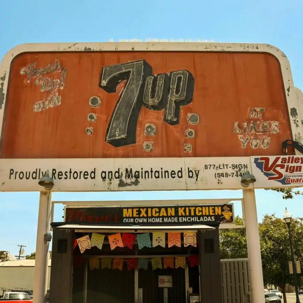 Historians Discover Mystery Behind Central Valley 7UP Signs