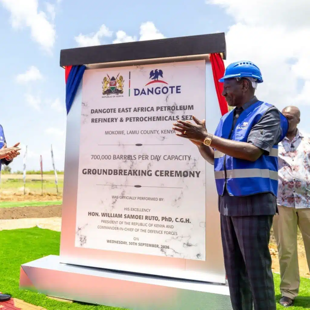 Nigeria's Dangote Kenya refinery breaks ground