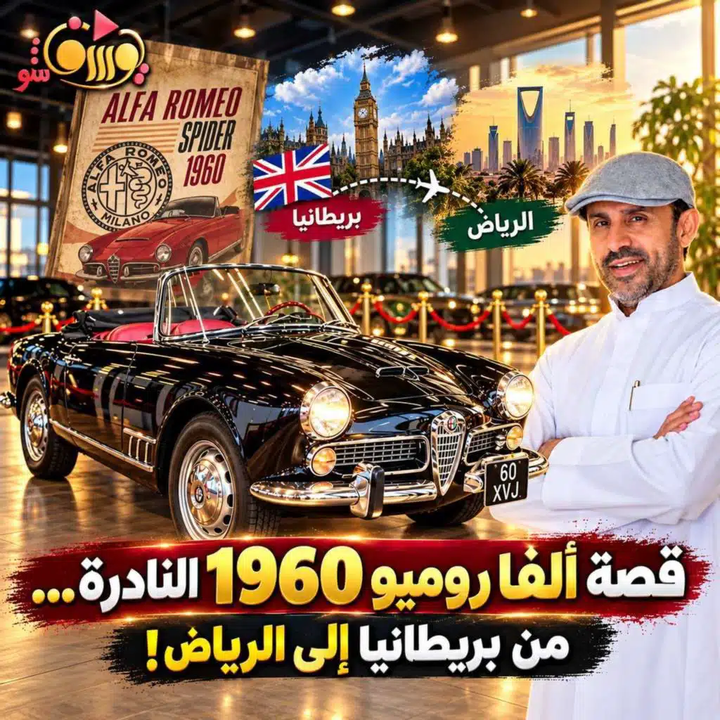 قصة ألفا روميو 1960 النادرة… من بريطانيا إلى الرياض!