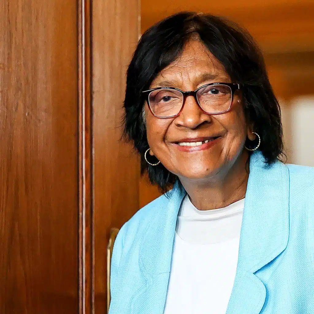 Nobel Peace Prize winner Navi Pillay speaks to the BBC